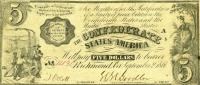 p18 from Confederate States of America: 5 Dollars from 1861